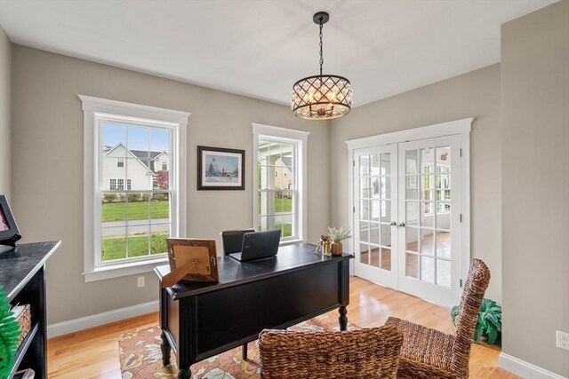 15 Day Lily Ln, Walpole, MA 02081 - office space featuring french doors, healthy amount of natural light, and light wood finished floors