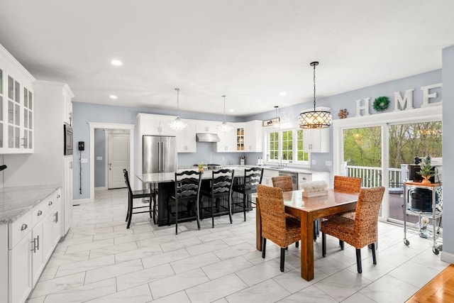 15 Day Lily Ln, Walpole, MA 02081 - dining room with recessed lighting