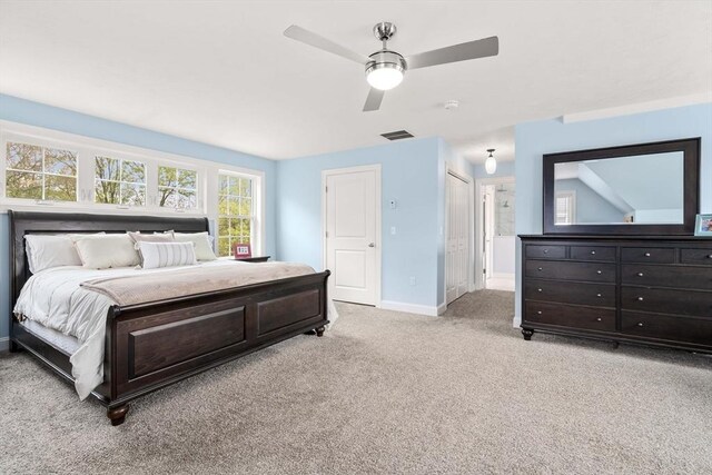 15 Day Lily Ln, Walpole, MA 02081 - bedroom with light colored carpet, baseboards, and ceiling fan