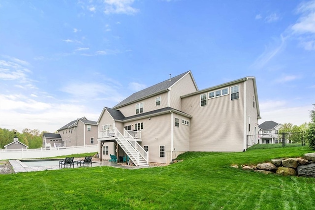 15 Day Lily Ln, Walpole, MA 02081 - rear view of property with a patio, stairs, and a deck