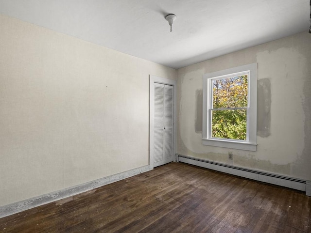 8 Rock Harbor Rd, Orleans, MA 02653 - empty room featuring a baseboard radiator and wood finished floors