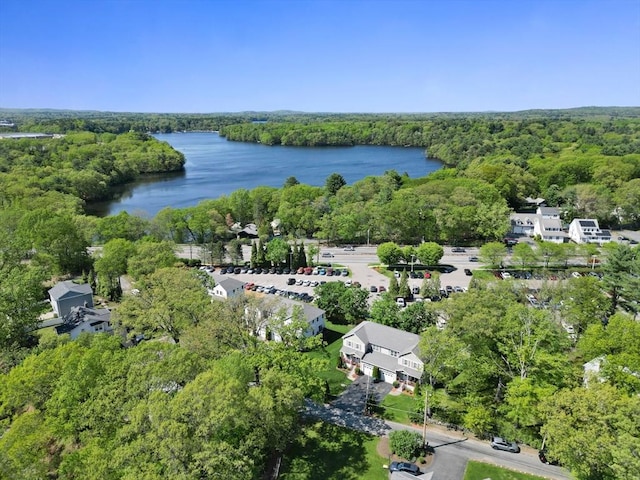 315 Bacon St Unit 1, Natick, MA 01760 - view of property location with a heavily wooded area and a nearby body of water