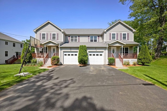 315 Bacon St Unit 1, Natick, MA 01760 - multi unit property with a porch, stairs, and driveway