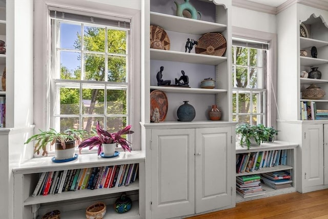 detailed view of wood finished floors