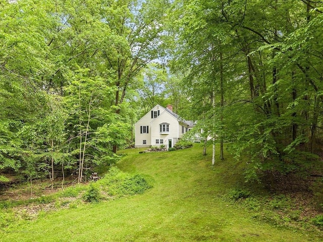 31 Spectacle Hill Rd, Bolton, MA 01740 - view of grassy yard featuring a wooded view