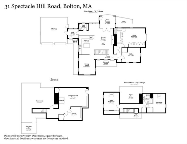 31 Spectacle Hill Rd, Bolton, MA 01740 - floor plan / room layout
