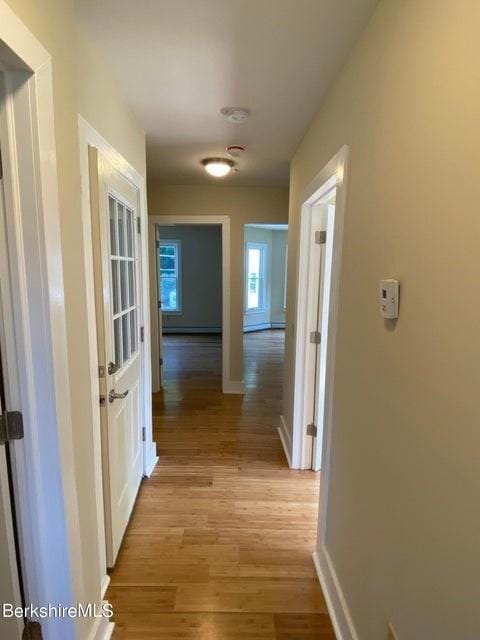 70-72 Chase Ave, North Adams, MA 01247 - hall with light wood finished floors and baseboards