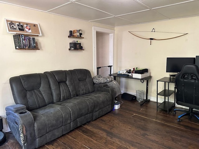 living room featuring wood finished floors