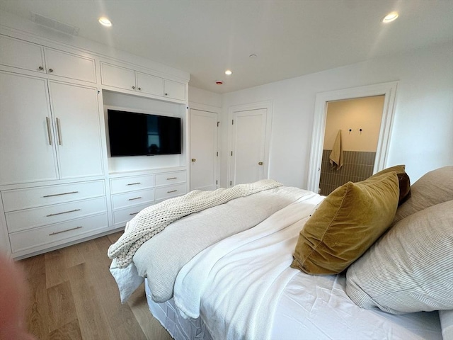 8A Milk St Unit 1, Newburyport, MA 01950 - bedroom featuring light wood-style flooring and recessed lighting