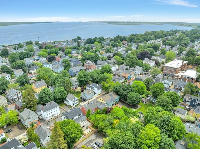 8A Milk St Unit 1, Newburyport, MA 01950 - aerial perspective of suburban area featuring a nearby body of water
