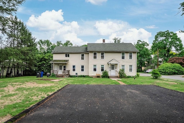16 Fairfield Ave, Northampton, MA 01062 - view of front of property featuring a front lawn and a chimney