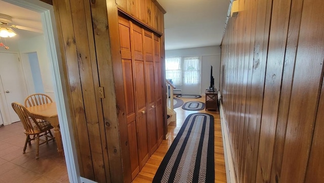 1285 Pendleton Ave Unit 1285, Chicopee, MA 01022 - hallway with wood walls