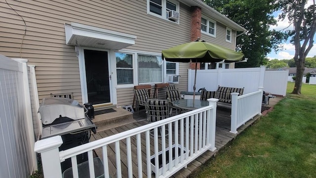 1285 Pendleton Ave Unit 1285, Chicopee, MA 01022 - deck featuring entry steps, cooling unit, and grilling area