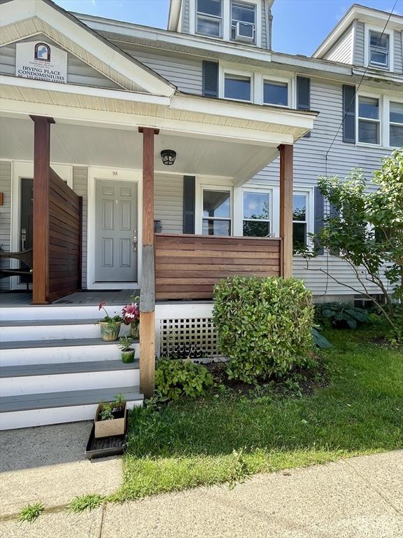 98 Everett St Unit 98, Easthampton, MA 01027 - view of exterior entry featuring covered porch