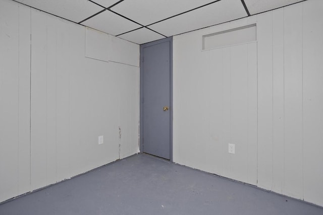 interior space featuring concrete floors