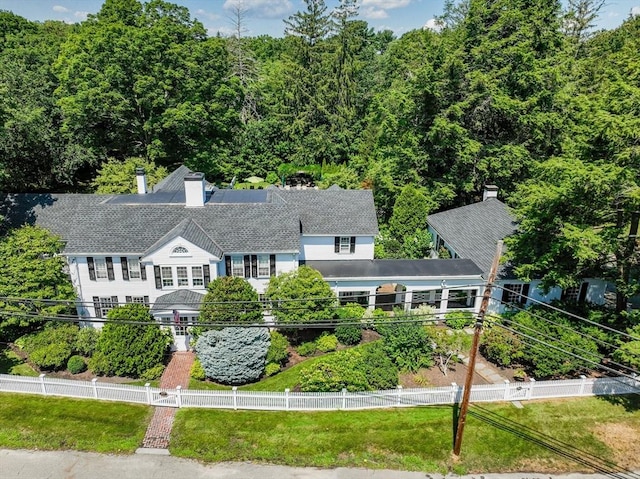 birds eye view of property