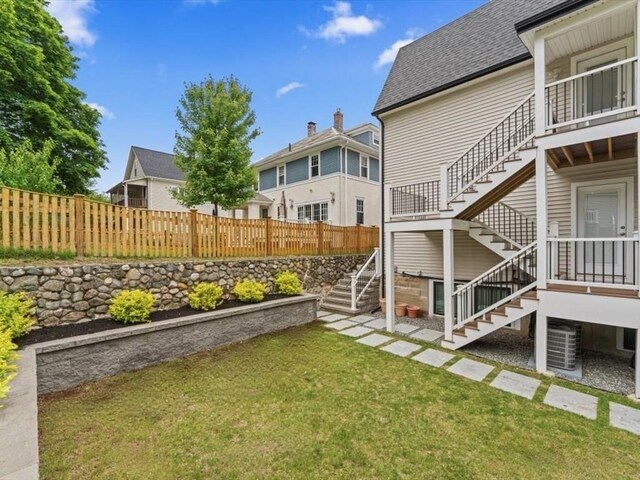 39 Paul St, Watertown, MA 02472 - view of yard with stairway