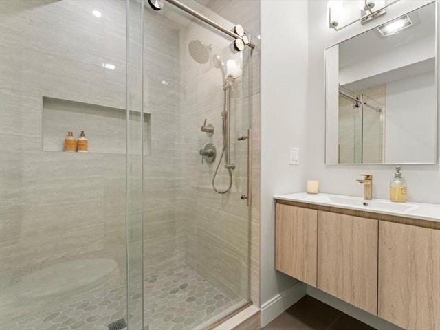 39 Paul St, Watertown, MA 02472 - full bath featuring a shower stall and vanity