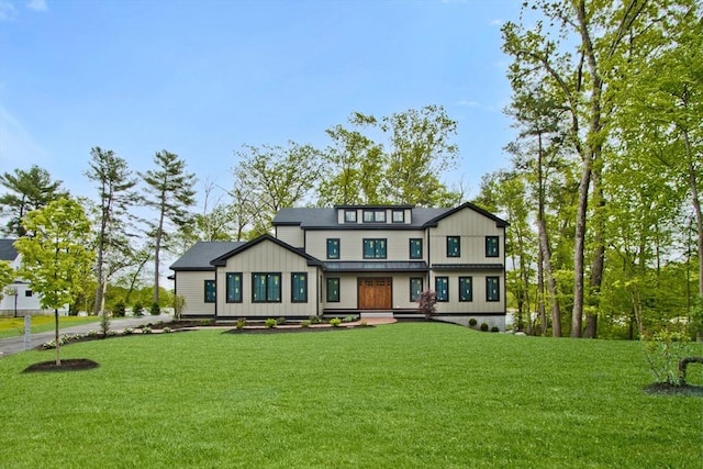 LOT3 Ridge Rd, Northborough, MA 01532 - modern inspired farmhouse with a front yard and board and batten siding