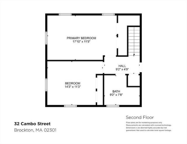 32 Cambo St, Brockton, MA 02301 - view of property floor plan