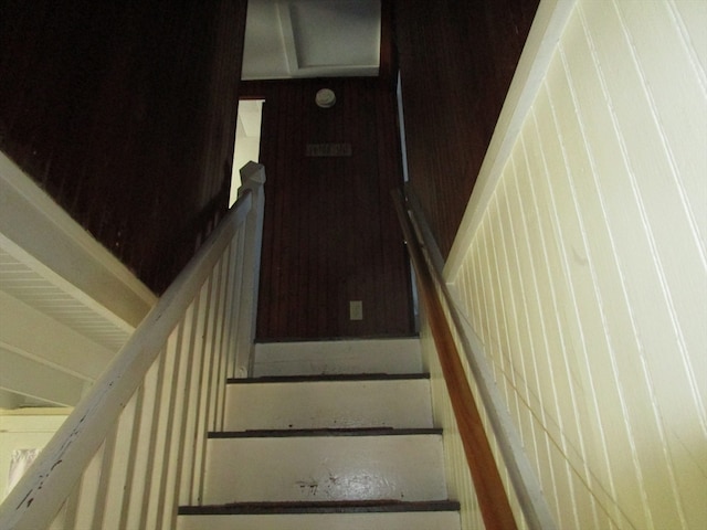 view of stairway