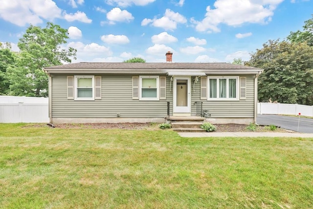 49 Bamforth Rd, Springfield, MA 01128 - view of front of home featuring a chimney