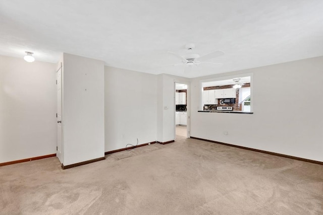 49 Bamforth Rd, Springfield, MA 01128 - empty room featuring light colored carpet and a ceiling fan