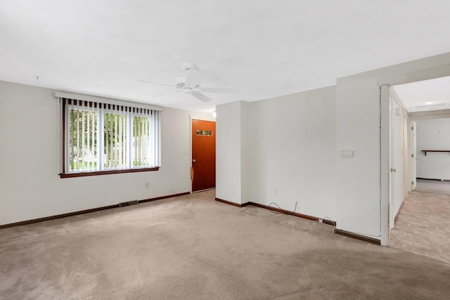 49 Bamforth Rd, Springfield, MA 01128 - unfurnished room with light colored carpet and ceiling fan