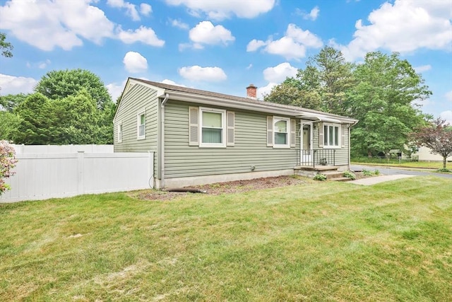 49 Bamforth Rd, Springfield, MA 01128 - view of front facade with a chimney