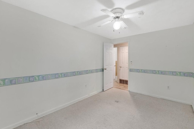 49 Bamforth Rd, Springfield, MA 01128 - carpeted empty room featuring baseboards and a ceiling fan