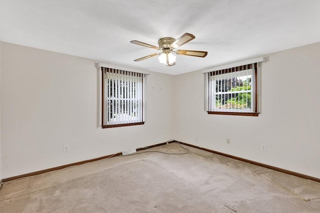 49 Bamforth Rd, Springfield, MA 01128 - carpeted empty room with baseboards and ceiling fan