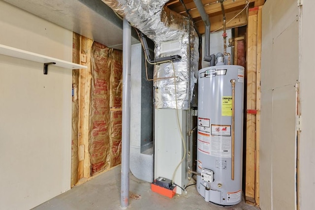 49 Bamforth Rd, Springfield, MA 01128 - utility room featuring gas water heater