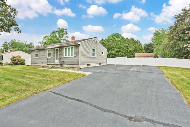 49 Bamforth Rd, Springfield, MA 01128 - ranch-style house featuring a chimney