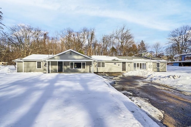 view of ranch-style home