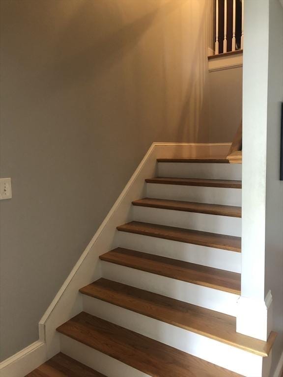 view of stairway