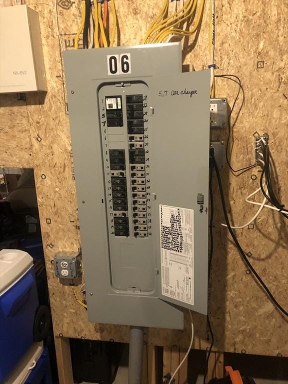 utility room featuring electric panel