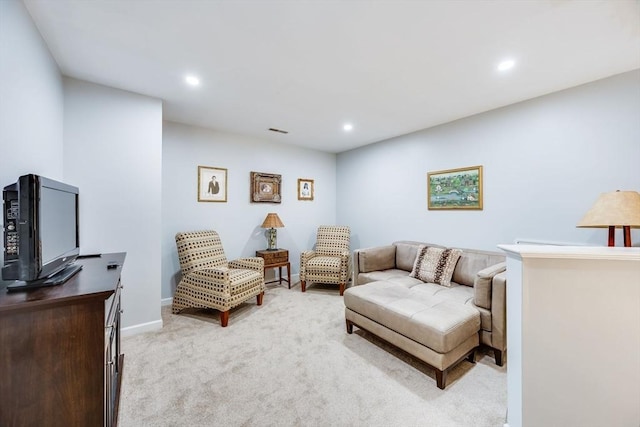31 Fox Holw, Plymouth, MA 02360 - living area featuring light carpet and recessed lighting