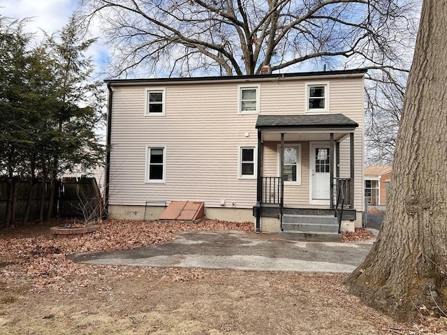 front of property with a patio area