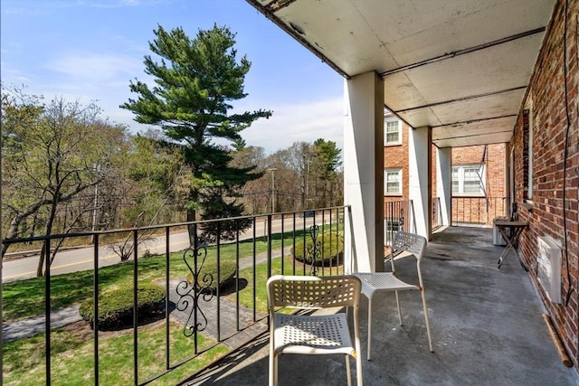 view of balcony