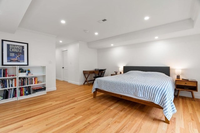 21 Pembrook Rd, North Andover, MA 01845 - bedroom with wood finished floors, recessed lighting, and crown molding