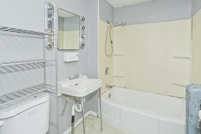 16 Worthen St, West Springfield, MA 01089 - bathroom with tile patterned floors and shower / tub combination