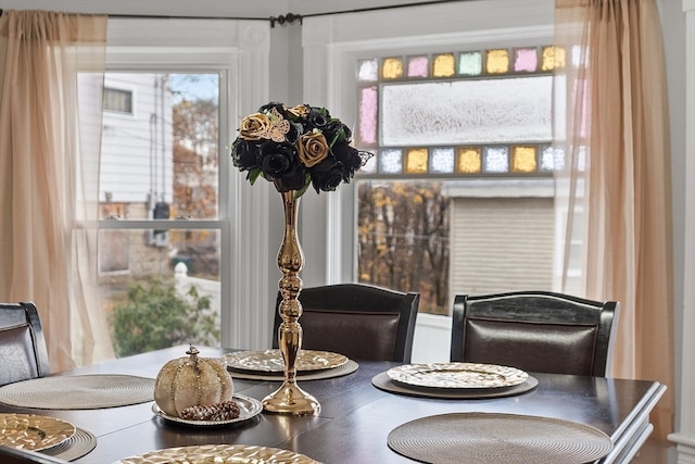 view of dining area