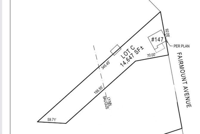 147 Fairmount Ave, Lynn, MA 01905 - survey map / technical document