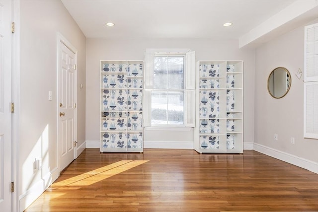 interior space with wood-type flooring