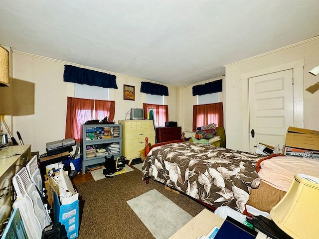 bedroom with carpet