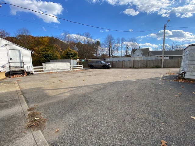 view of road