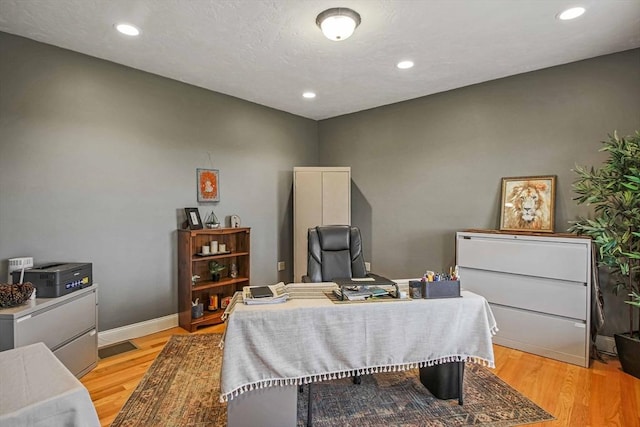 27 Southwick Rd, Sutton, MA 01590 - home office featuring light wood-type flooring, recessed lighting, and baseboards