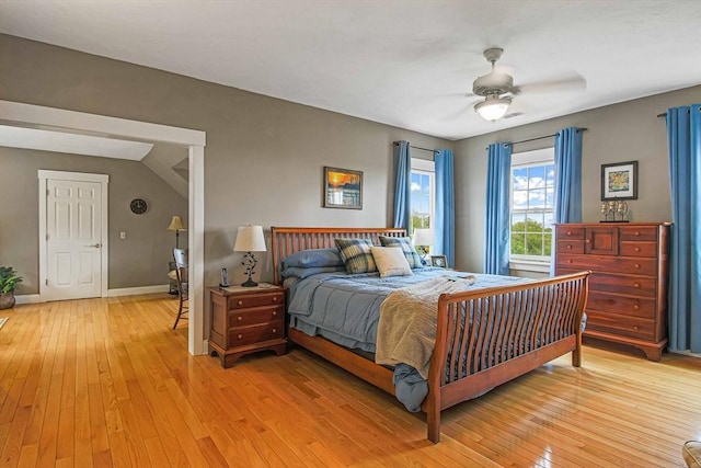 27 Southwick Rd, Sutton, MA 01590 - bedroom with light wood-type flooring, baseboards, and a ceiling fan