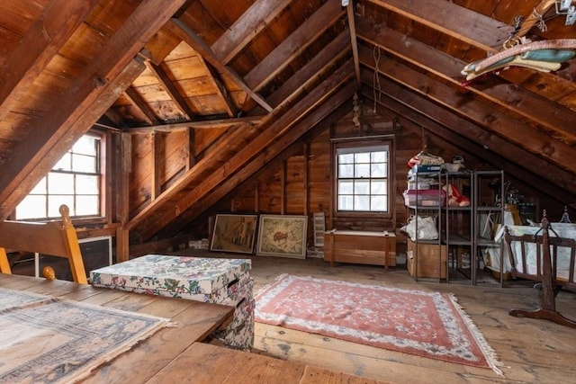 view of attic