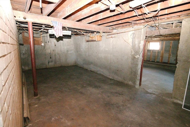 view of basement